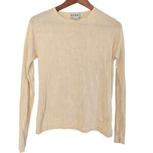Vintage 90s Kevo Elevated Basic Luxury 100% Silk 2‑Ply Construction Sweater M